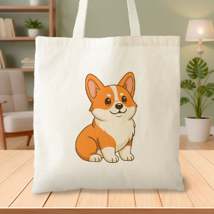 Cute Corgi Dog Tote Bag
