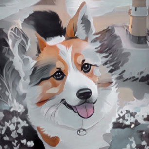 Cute Corgi Dog tote bag