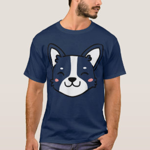 Cute Corgi Face Easy Halloween Costume Lazy Group T-Shirt