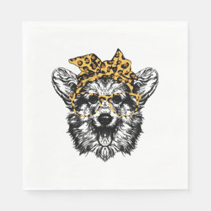 Cute Corgi Funny Dog Lover Gift Napkin