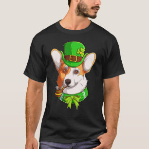 Cute Corgi Irish Pub C St Patrick's Day Women Kid T-Shirt