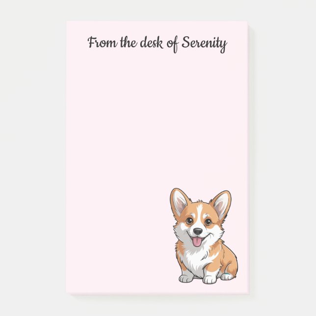 Cute Corgi Mom Gift Puppy Dog Lover Post-it Notes (Front)