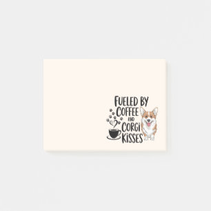 Cute Corgi Mum Coffee Addict Dog Lover Post-it Notes