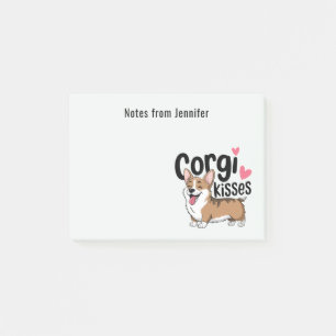 Cute Corgi Mum Gift Cartoon Puppy Dog Lover Post-it Notes