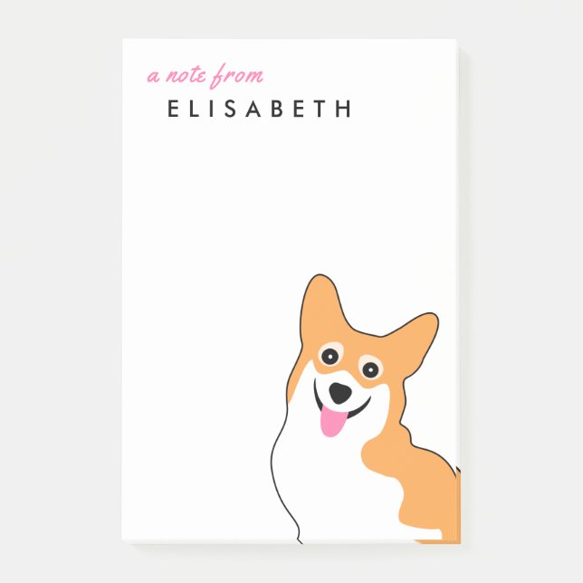 Cute Corgi Notes (Front)