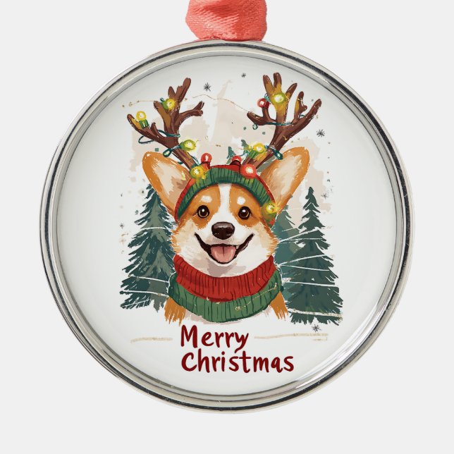 Cute Corgi Ornament (Front)