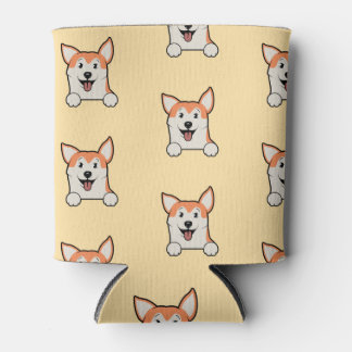 Cute Corgi Pattern – Dog Lover Drink Cooler Design