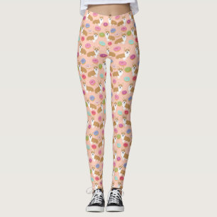 Cute Corgi Pattern - Leggings