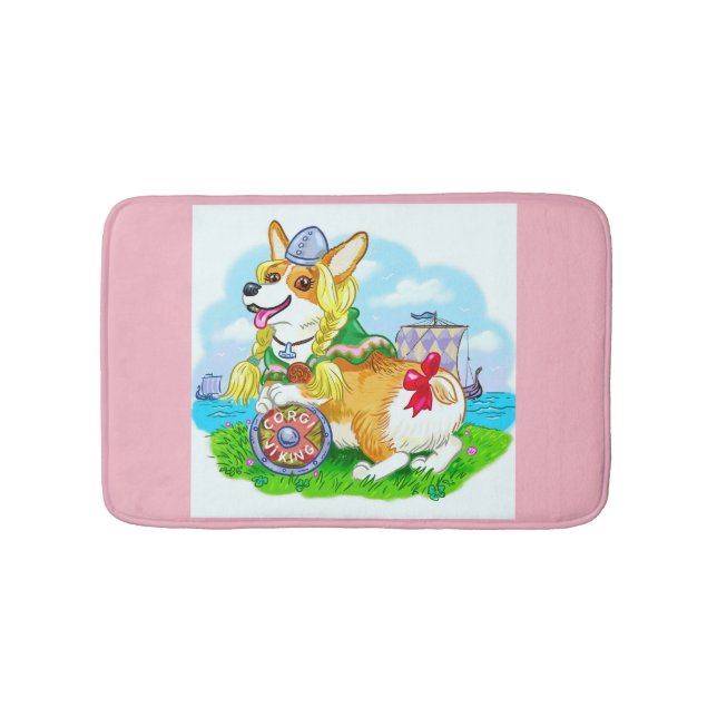 Cute Corgi Pembroke - bath mat / Pet. (Front)