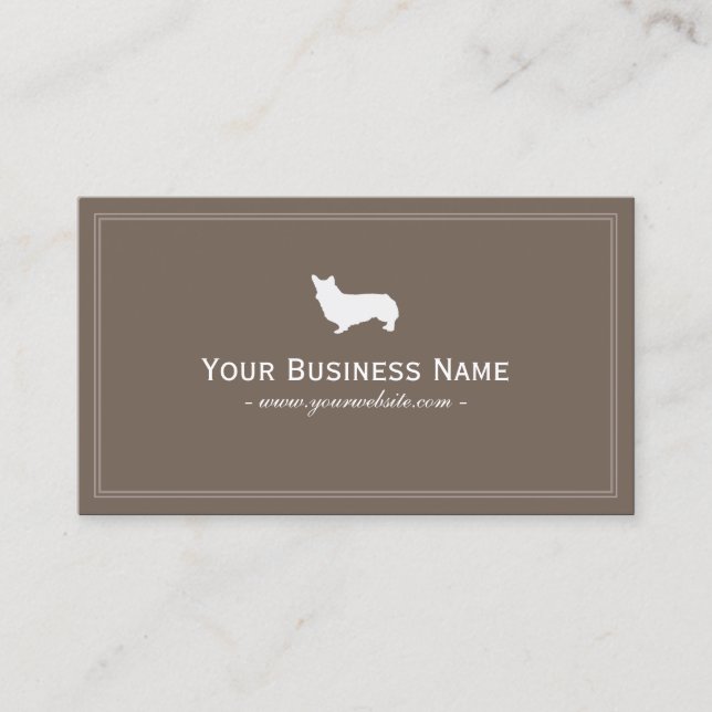 Cute Corgi Pet Sitting Pet Sitter Plain Business Card (Front)