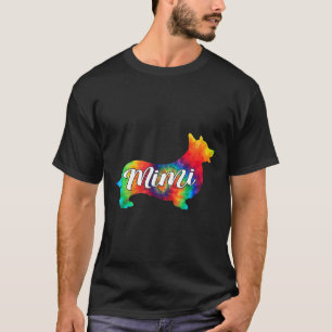 Cute Corgi Psychedelic Art Puppy Hippy Dog Mimi T-Shirt