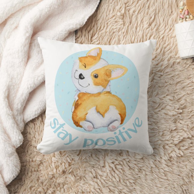 Cute Corgi Puppy Dog Cushion (Blanket)