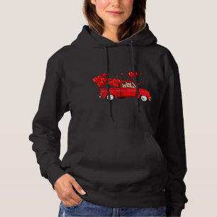 Cute Corgi Riding Red Truck Love Valentine's Day G Hoodie