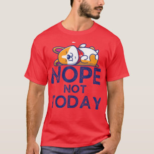 Cute Corgi Sleeping Cartoon Vector Illustration T-Shirt