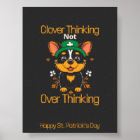 Cute Corgi St. Patrick’s Day Poster 