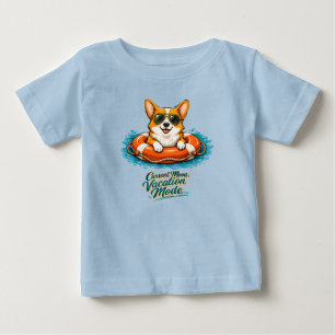 Cute Corgi Summer Vacation Mode T-Shirt