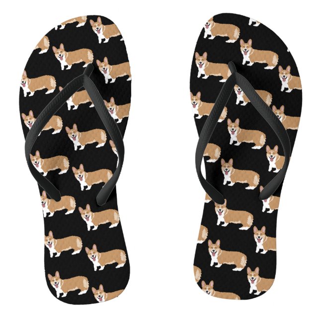 Cute Corgi  Thongs (Footbed)