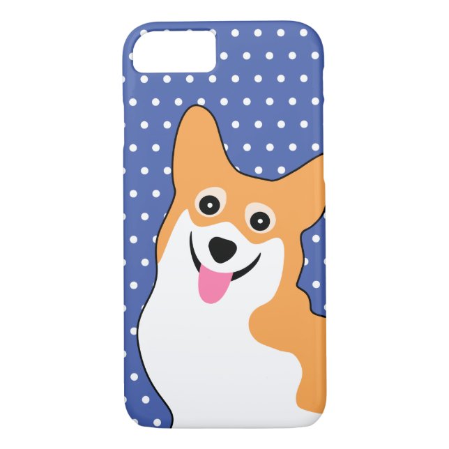 Cute Corgi with a Big Smile Case-Mate iPhone Case (Back)