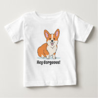 Cute Corgi with Funny Joke for Babies