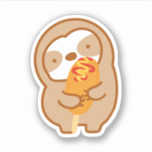 Cute Corn Dog Sloth 