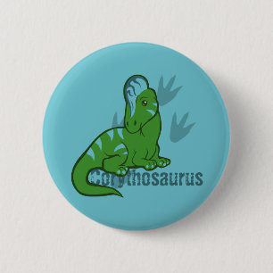 Cute Corythosaurus 6 Cm Round Badge