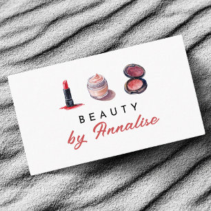 Cute Cosmetics Make Up Artist  Business Card