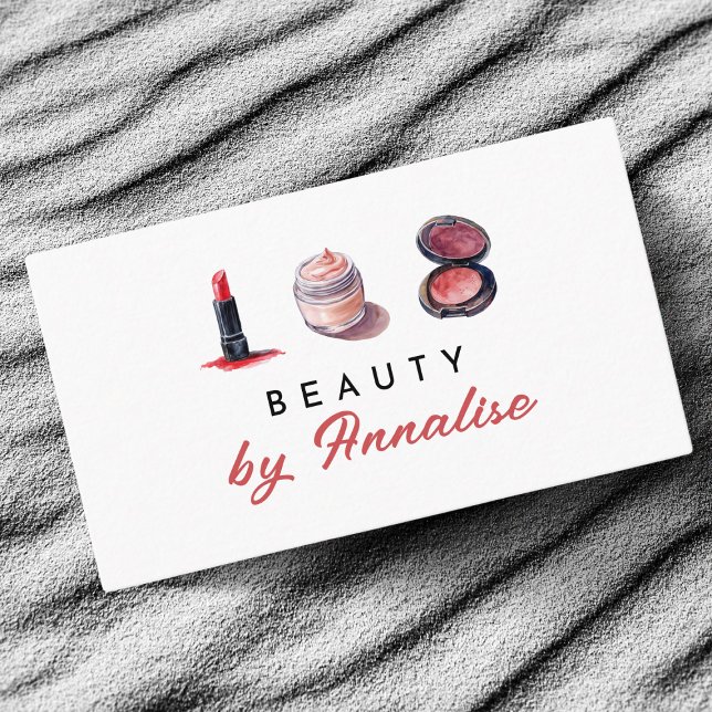 Cute Cosmetics Make Up Artist  Business Card (Creator Uploaded)