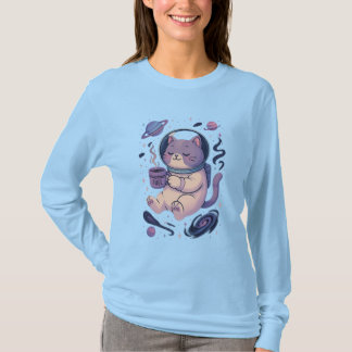 Cute Cosmic Cat Art | Meowstronaut Fuel Mug & Tee