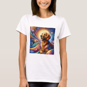 Cute Cosmic Happy funny dog tshirt