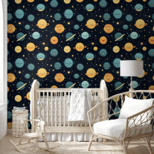 Cute Cosmos Pattern Wallpaper
