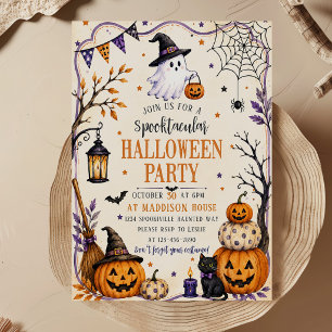 Cute Costume Halloween Party Invitation