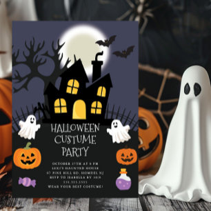 Cute Costume Halloween Party Invitation