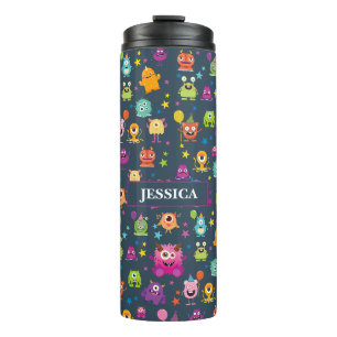 Cute Costume Monster Halloween Party Pattern Thermal Tumbler