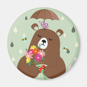 Cute Cosy Bear Magnet