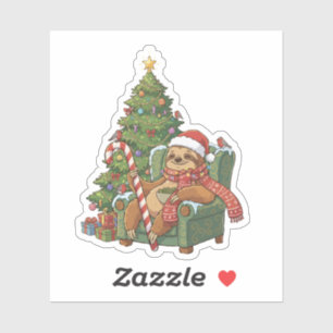 Cute Cosy Christmas Sloth Funny Festive Holiday