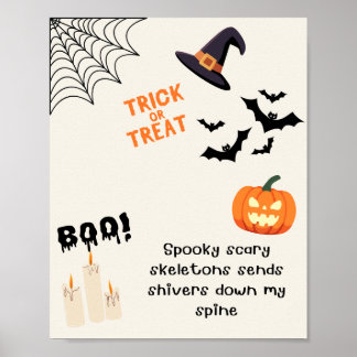 🎃👻Cute & Cosy Halloween Poster