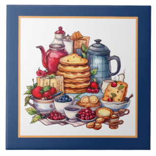 Cute cosy kitchen home business crafting ceramic tile