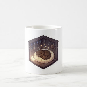 Cute Cosy Sleeping Cat in Magic Nook Coffee Mug