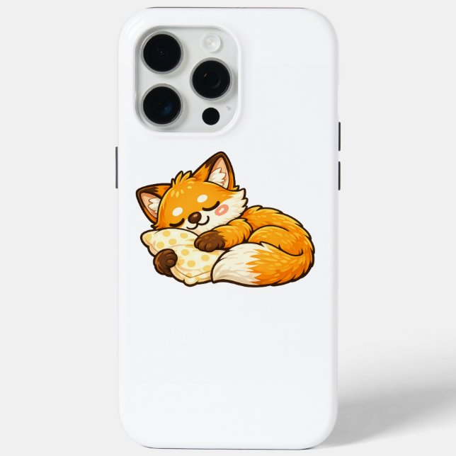 Cute Cosy Sleeping Fox Case-Mate iPhone Case (Back)