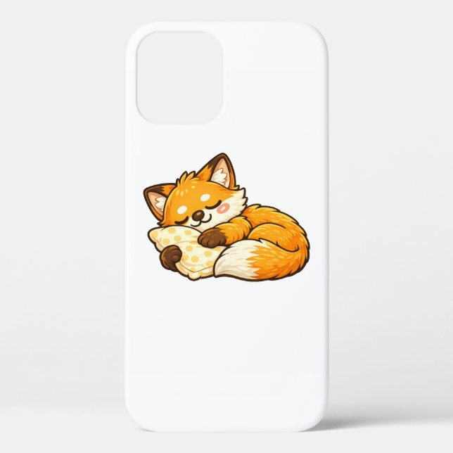 Cute Cosy Sleeping Fox Case-Mate iPhone Case (Back)