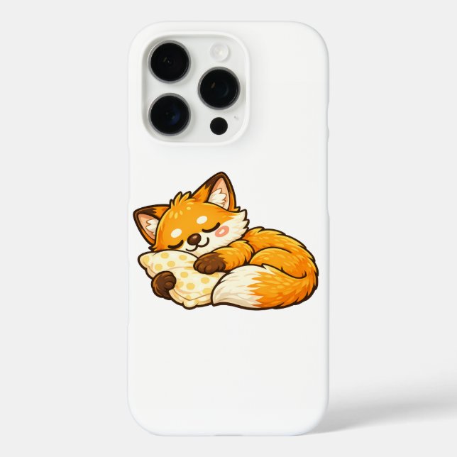 Cute Cosy Sleeping Fox Case-Mate iPhone Case (Back)