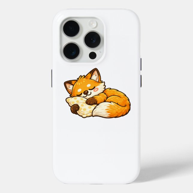 Cute Cosy Sleeping Fox Case-Mate iPhone Case (Back)
