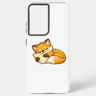 Cute Cosy Sleeping Fox Samsung Galaxy Case