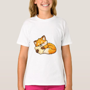 Cute Cosy Sleeping Fox T-Shirt