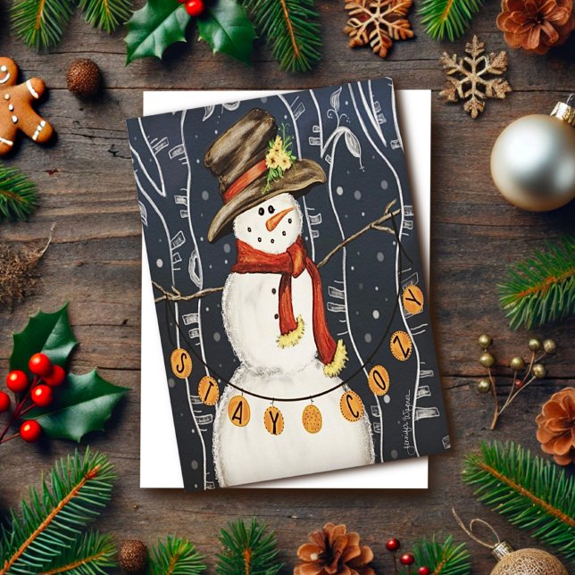 Cute Cosy Snowman Christmas Inspirivity Card (Creator Uploaded)