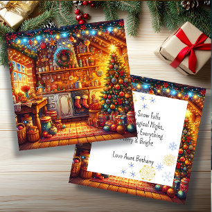 Cute Cosy Vintage Kitsch Christmas Festive Kitchen