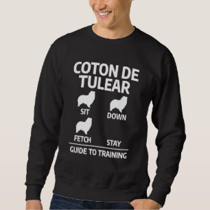 Cute Coton De Tulear Training Guide Dog Trainer Sweatshirt
