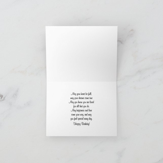 Cute Cottage - Birthday Card (Inside)