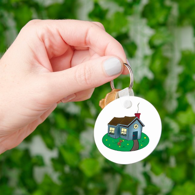 Cute Cottage Home Key Ring (Creator Uploaded)