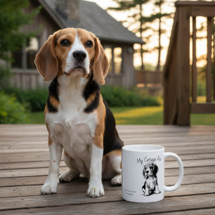  Cute Cottage Pet  -Beagle/ Personalise Coffee Mug